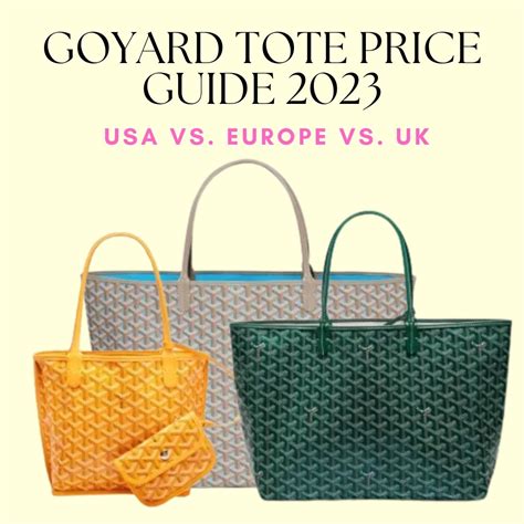 goyard carry all price|goyard bag price 2023.